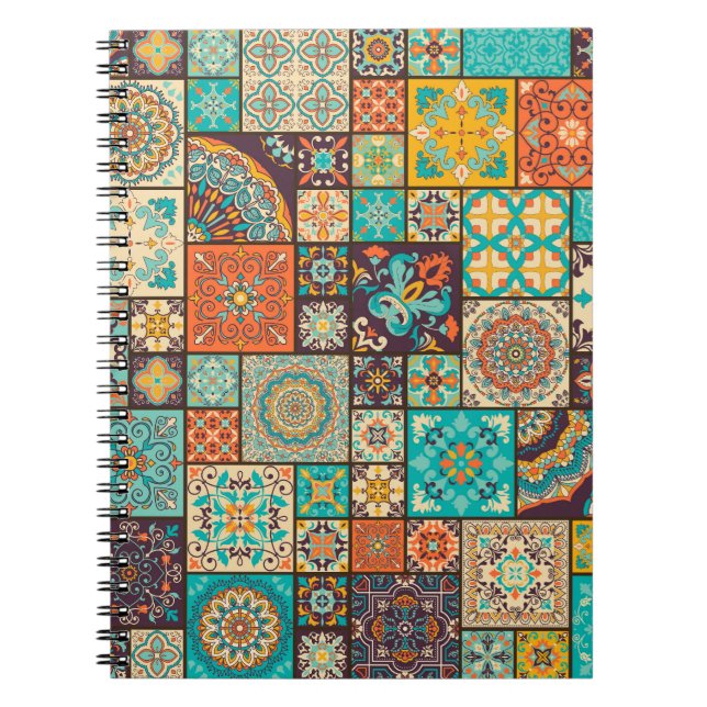 Seamless Islamic, Arabic tile pattern. Notebook (Front)
