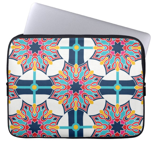 Seamless Islamic Art Colorful   Laptop Sleeve (Front)