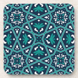 Seamless Islamic Colorful Ceramic Beverage Coaster