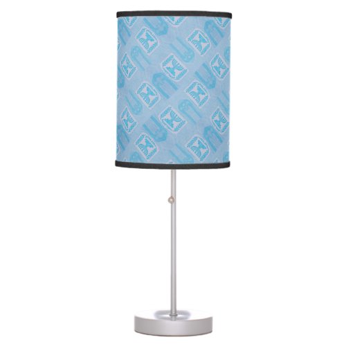 Seamless Israeli passport pattern Table Lamp