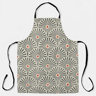 Seamless japanese vintage pattern on texture backg apron