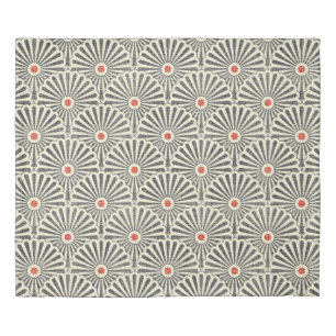 Seamless japanese vintage pattern on texture backg duvet cover