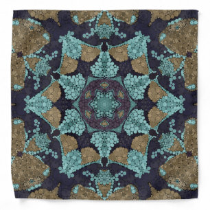 Seamless kaleidoscope mosaic ornamental african ea bandana