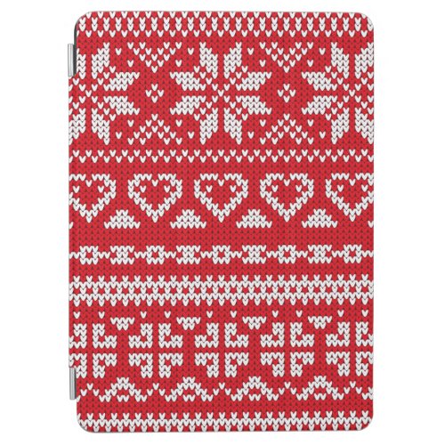 Seamless knitting pattern Norway festive sweater d iPad Air Cover