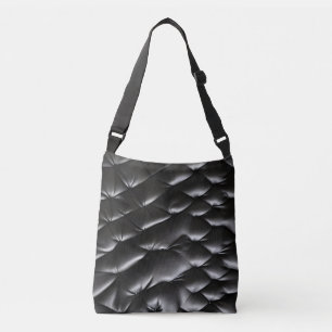 Seamless leather texture pattern crossbody bag