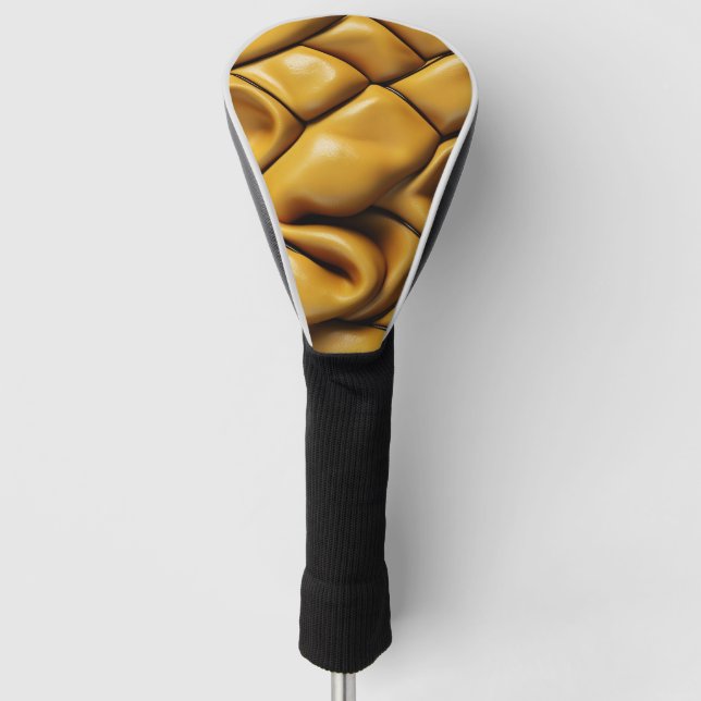 Seamless leather texture pattern golf head cover (Front)