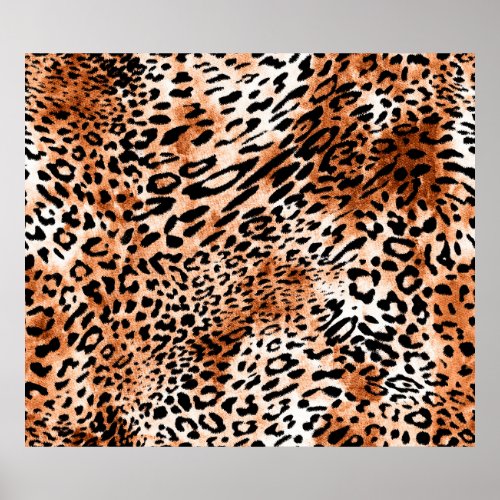 Seamless leopard pattern african animal print
