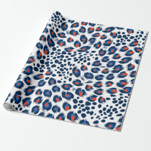 Seamless leopard skin pattern. Vintage. Wrapping Paper