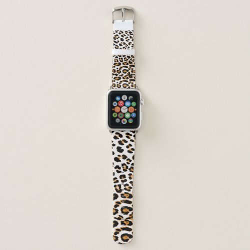 Seamless leopard texture african animal print apple watch band