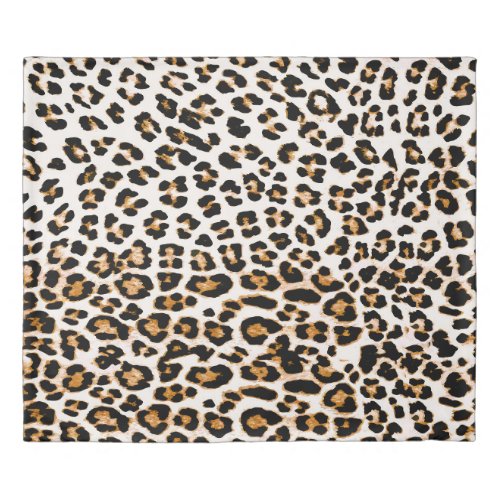 Seamless leopard texture african animal print duvet cover