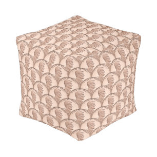 Seamless Lincoln Penny Pattern – Copper Coins Pouf