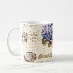 Seamless London vintage background with retro car, Coffee Mug
