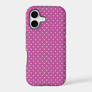 Seamless magenta background polka dot pattern iPhone 17 case