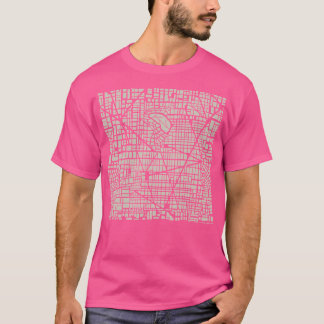 Seamless Map City Plan T-Shirt