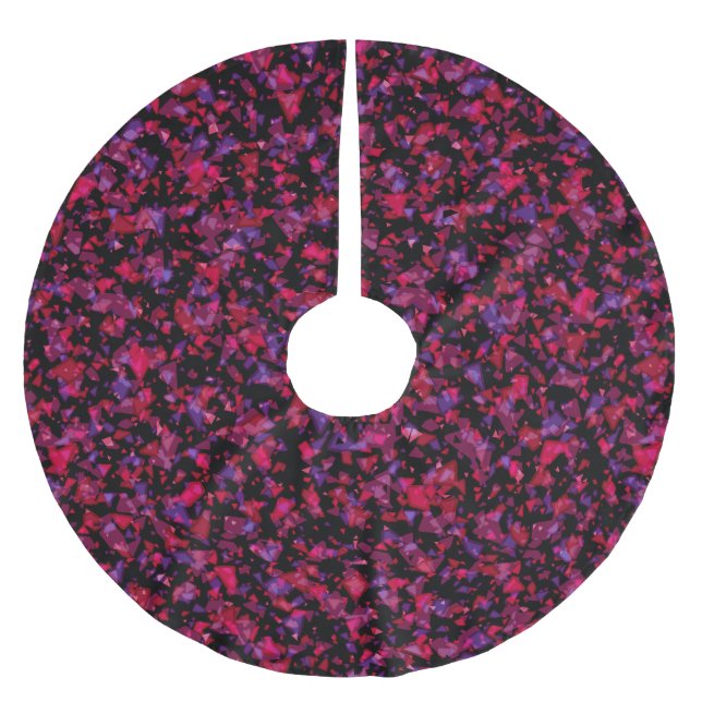 Seamless marble granite abstract modern pattern pr brushed polyester tree skirt (Front)