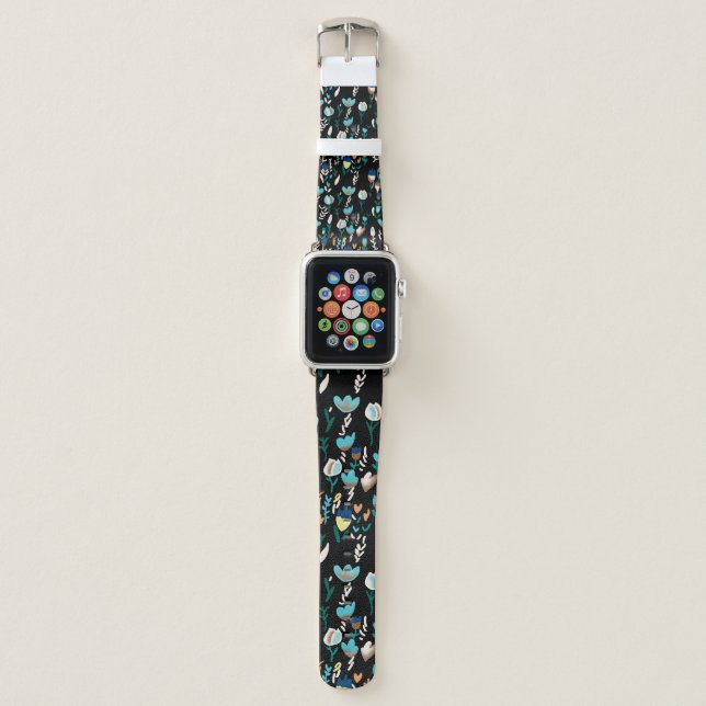 seamless mini floralabstract,background,blossom,de apple watch band (Front)