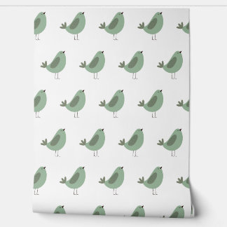 Seamless minimalist vector pattern of funny green  wallpaper 