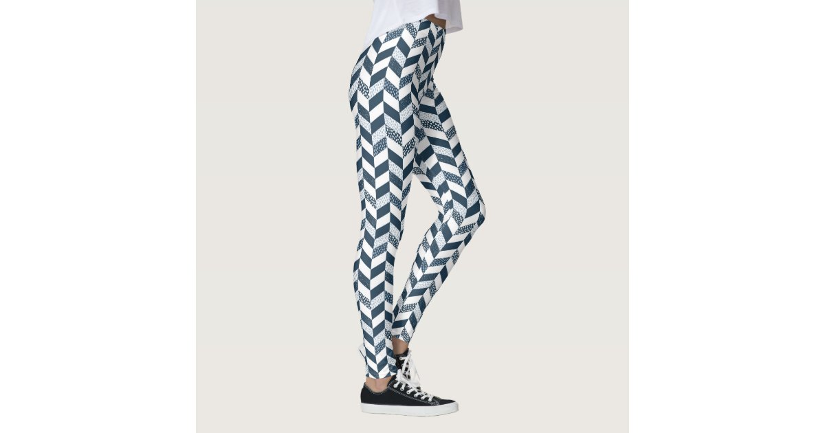 Memphis Style 80s Geometric Bright Color Pattern Leggings, Zazzle