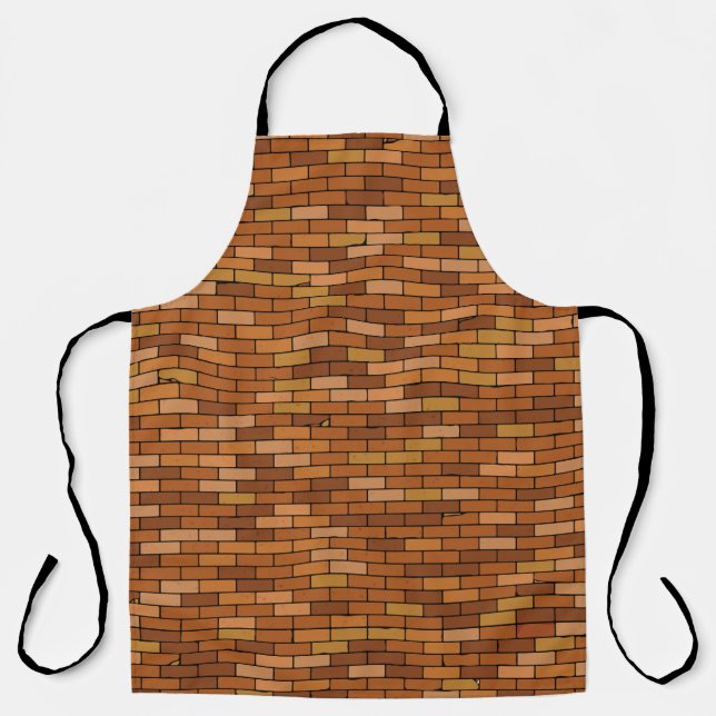 Seamless Old brick wall background with vignette.  Apron (Front)