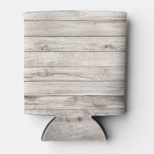 Seamless Old Wood Textured Wall Background Can Cooler