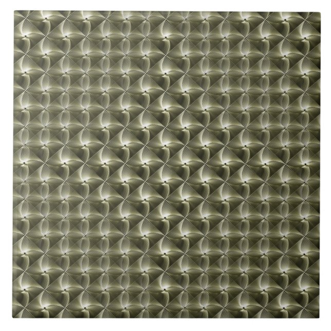 Seamless Olive Green Gray Decorative Ceramic Tile (Front)