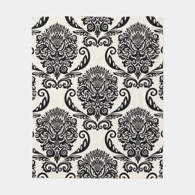 Seamless ornament with decorative elements. Freeha Fleece Blanket (Front)