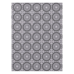 Seamless ornamental black gray lace decor decorati tablecloth