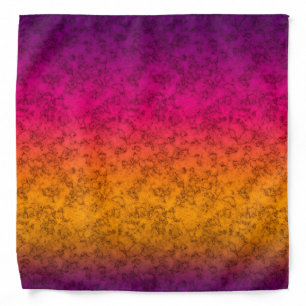 Seamless ornamental marble gradient pink purple ye bandana