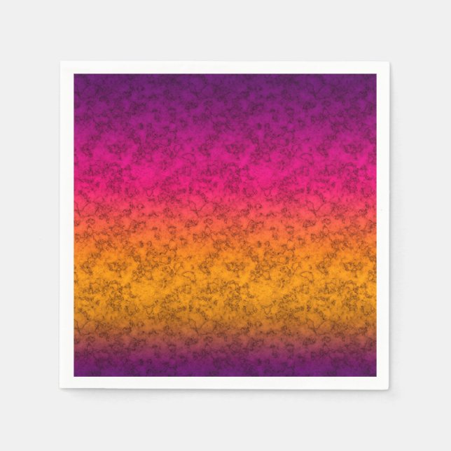 Seamless ornamental marble gradient pink purple ye napkins (Front)