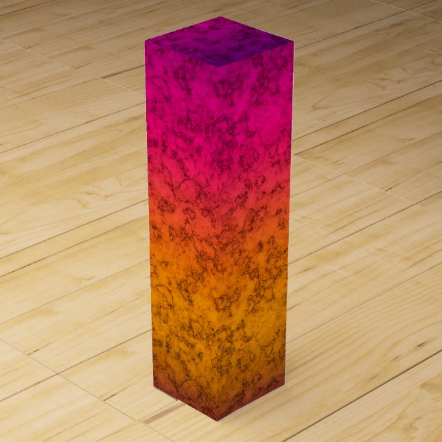 Seamless ornamental marble gradient pink purple ye wine box (Front)