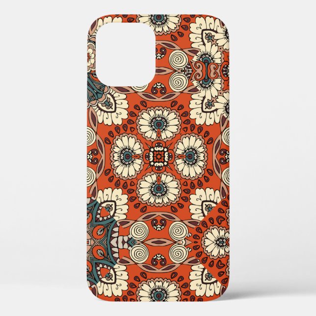 Seamless ornamental pattern with floral and paisle Case-Mate iPhone case (Back)