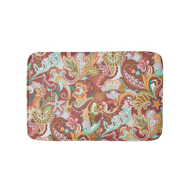 Seamless paisley: elegant background pattern. bath mat (Front)