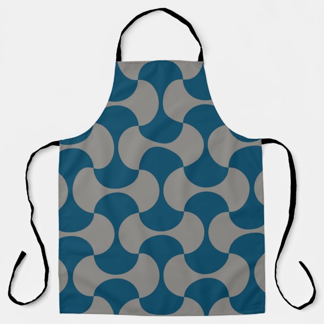 Seamless pastel pattern in 60s style. Wrapping pap Apron (Front)