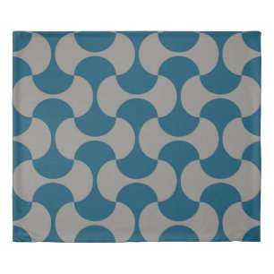 Seamless pastel pattern in 60s style. Wrapping pap Duvet Cover