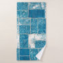 Seamless patchwork collage mix quilt pattern print bath towel