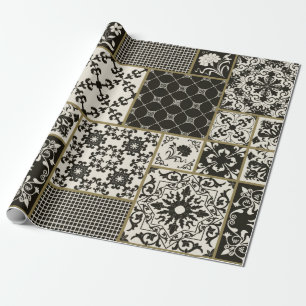 Seamless patchwork tile with Islam, Arabic, Indian Wrapping Paper