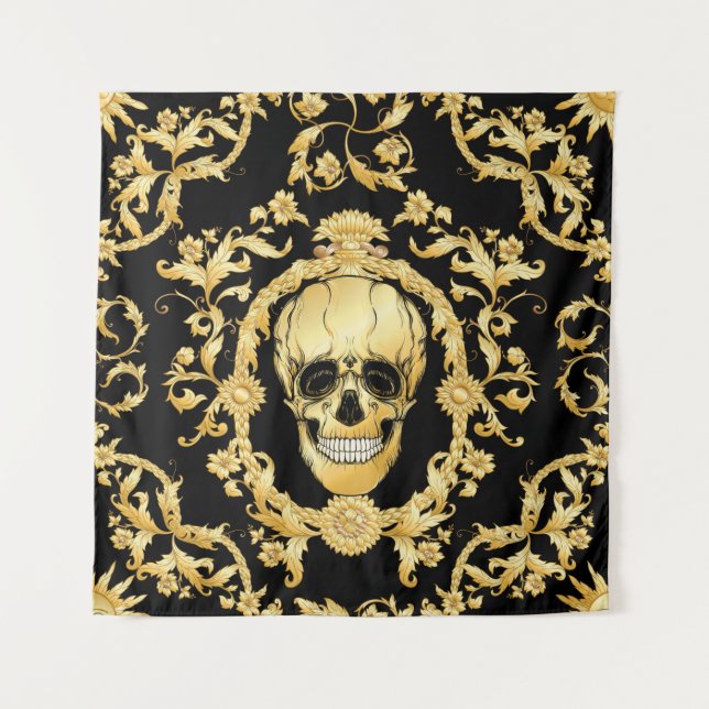 Seamless pattern, background In baroque, rococo, v Tapestry (Front)