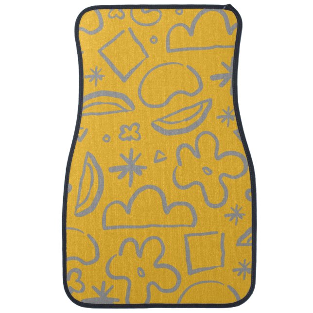 Seamless Pattern Car Floor Mat (Front)