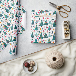 Seamless Pattern Christmas Day Wrapping Paper