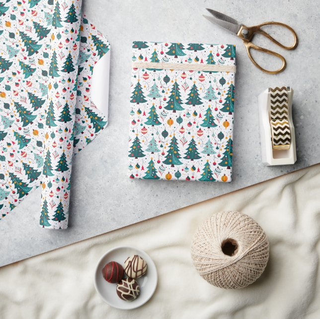 Seamless Pattern Christmas Day Wrapping Paper (Crafts)
