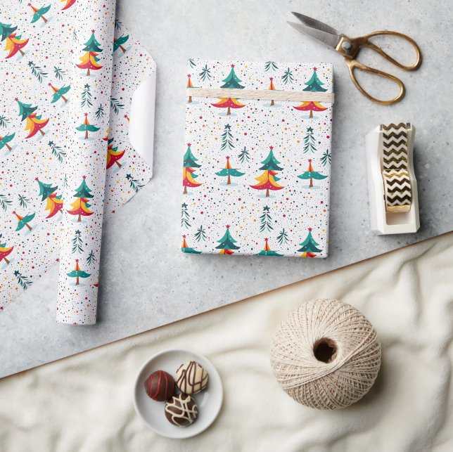 Seamless Pattern Christmas Day Wrapping Paper (Crafts)