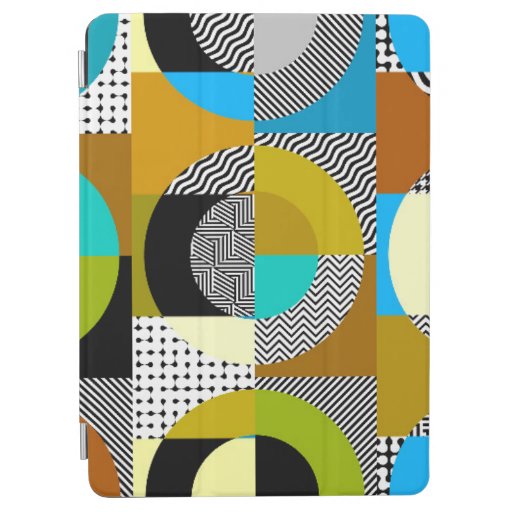 Seamless pattern. Circles pattern in geometric col iPad Air Cover