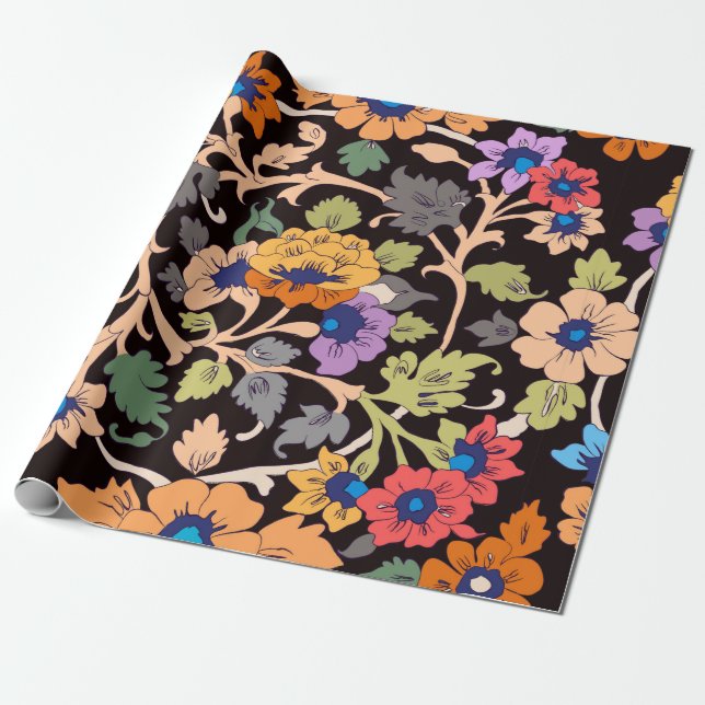 seamless pattern. classic islamic floral ornament. wrapping paper (Unrolled)