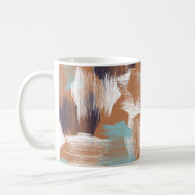 Seamless pattern colorful dots coffee mug (Left)