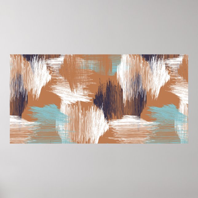 Seamless pattern colorful dots poster (Front)