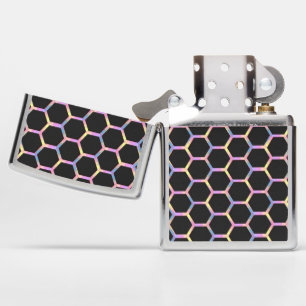 Seamless pattern, colorful geometric net Case-Mate Zippo Lighter