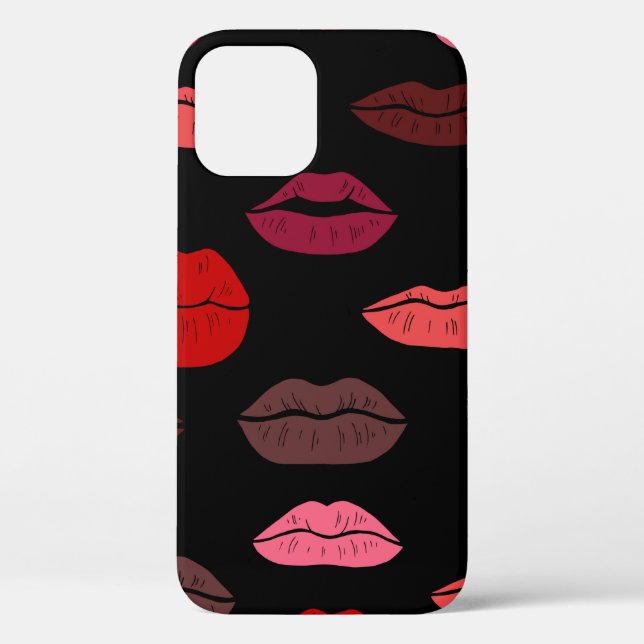 Seamless pattern colorful lips Case-Mate iPhone case (Back)