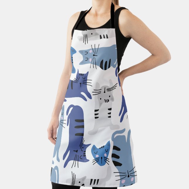 Seamless Pattern Cute Cats Apron (Insitu)