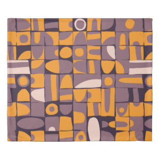 Seamless pattern design with sloppy geometric shap duvet cover