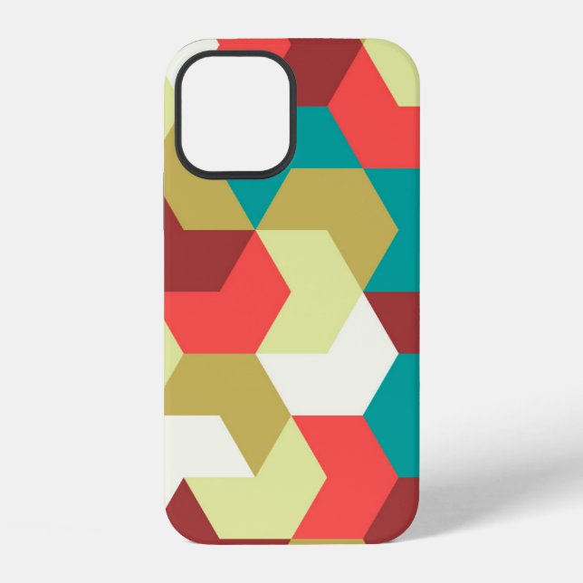 Seamless pattern. Endless background of geometric  Iphone Case (Back)